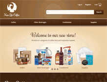Tablet Screenshot of newlifecoffee.com